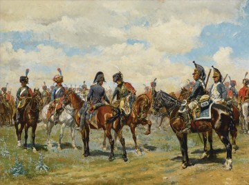  DEUX Pintura - LES DEUX AMIS Ernest Meissonier Académico Militar Guerra